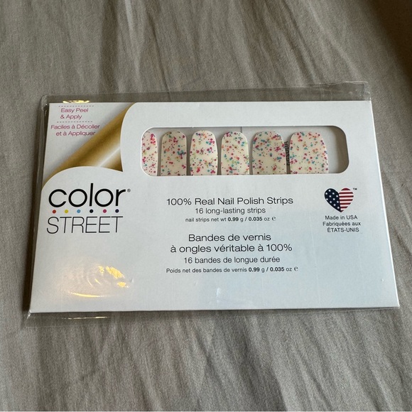 *Retired* Color Street: Botanical Burst | Pink Blue Glitter Clear Overlay Spring - Picture 3 of 14